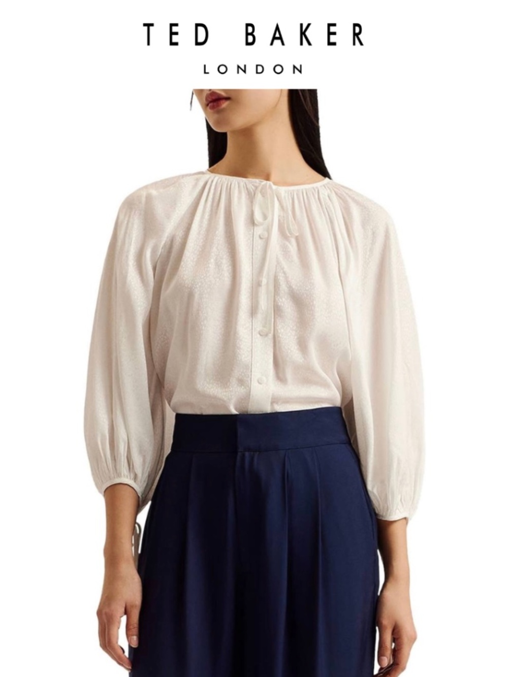 Ted Baker Raglan Puff Sleeve Blouse
